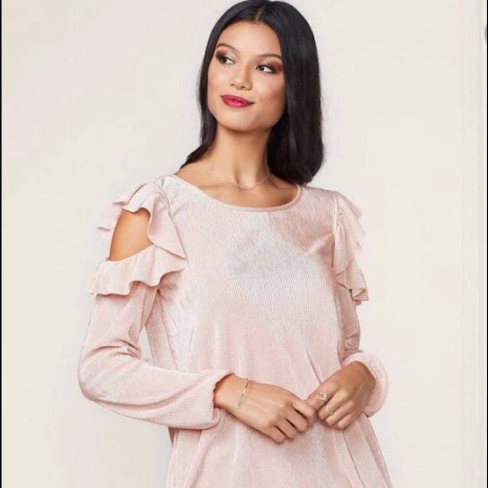 Lauren Conrad Champagne Colored Blouse